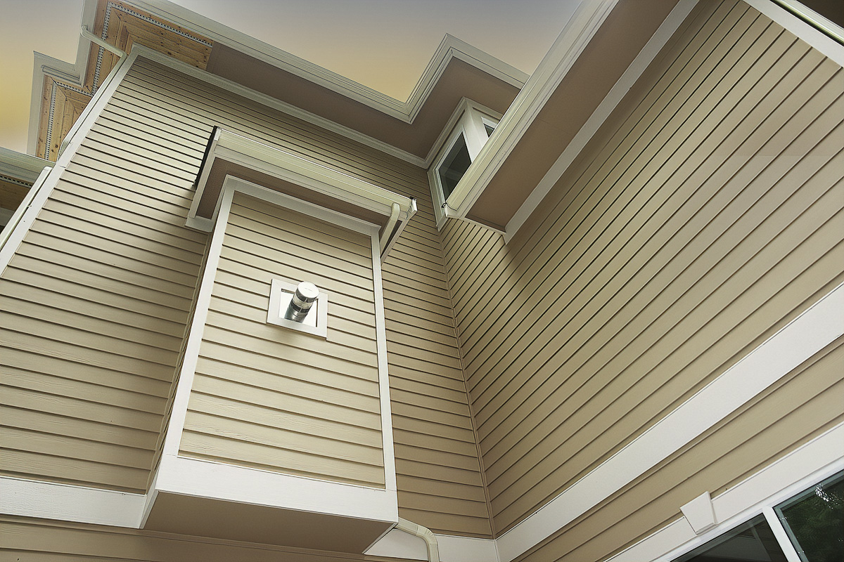 Exterior painting and siding finish detail