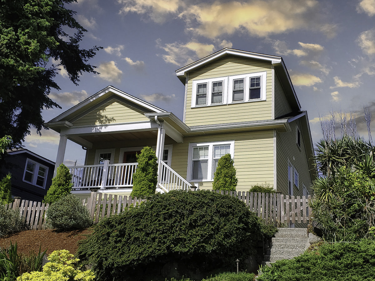 Residential siding replacement with clean trim and updated curb appeal