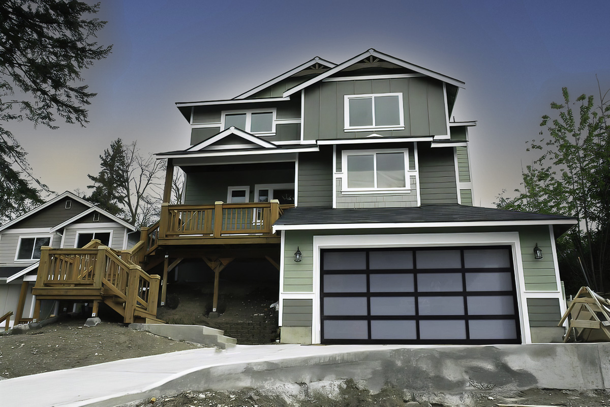 New deck and siding project with clean exterior detailing