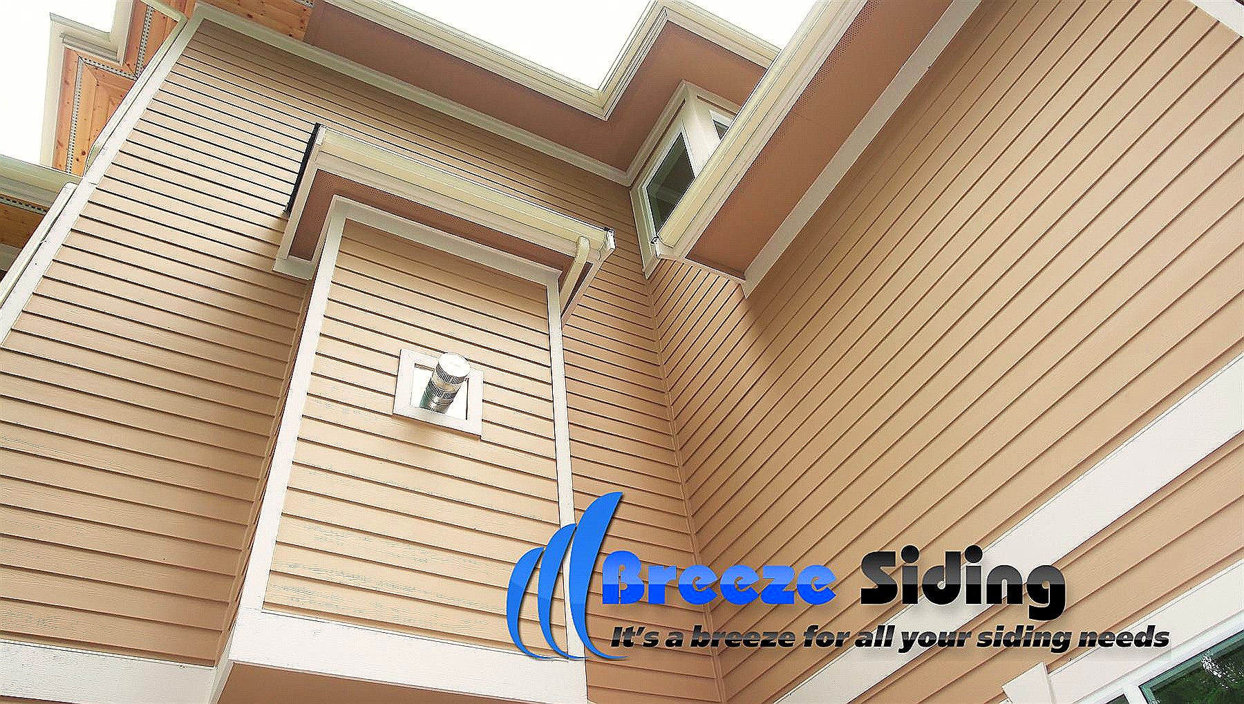 Clean siding detail around modern windows