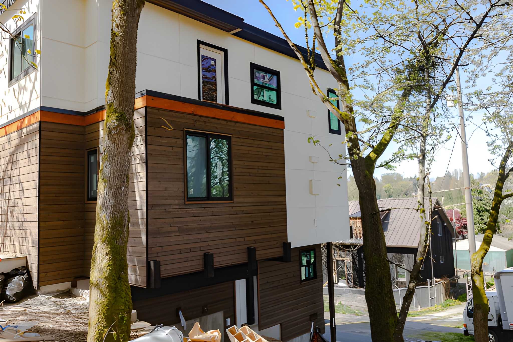 Completed exterior siding project used for siding measurement planning