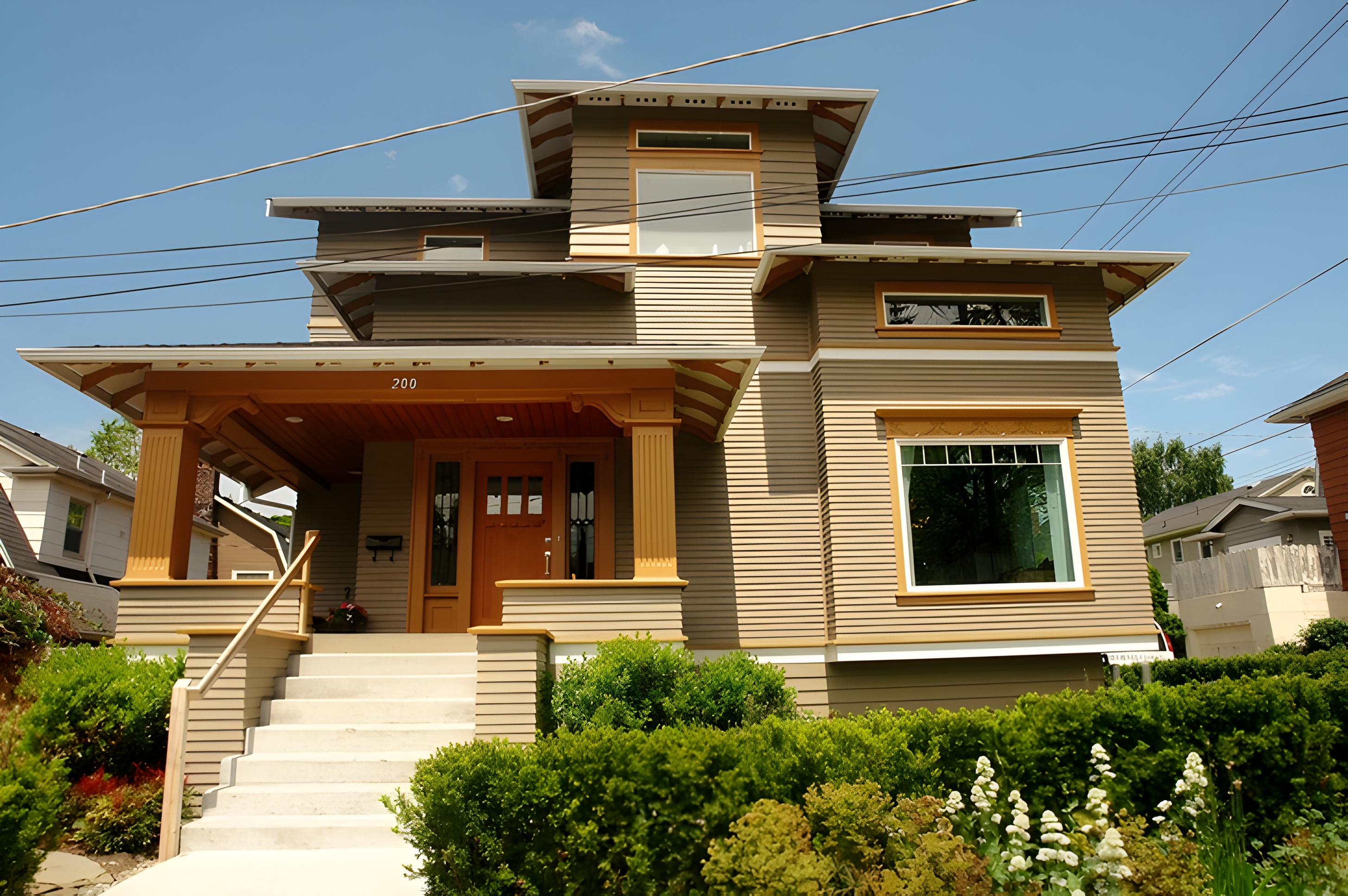Seattle beveled cedar siding detail with natural wood finish