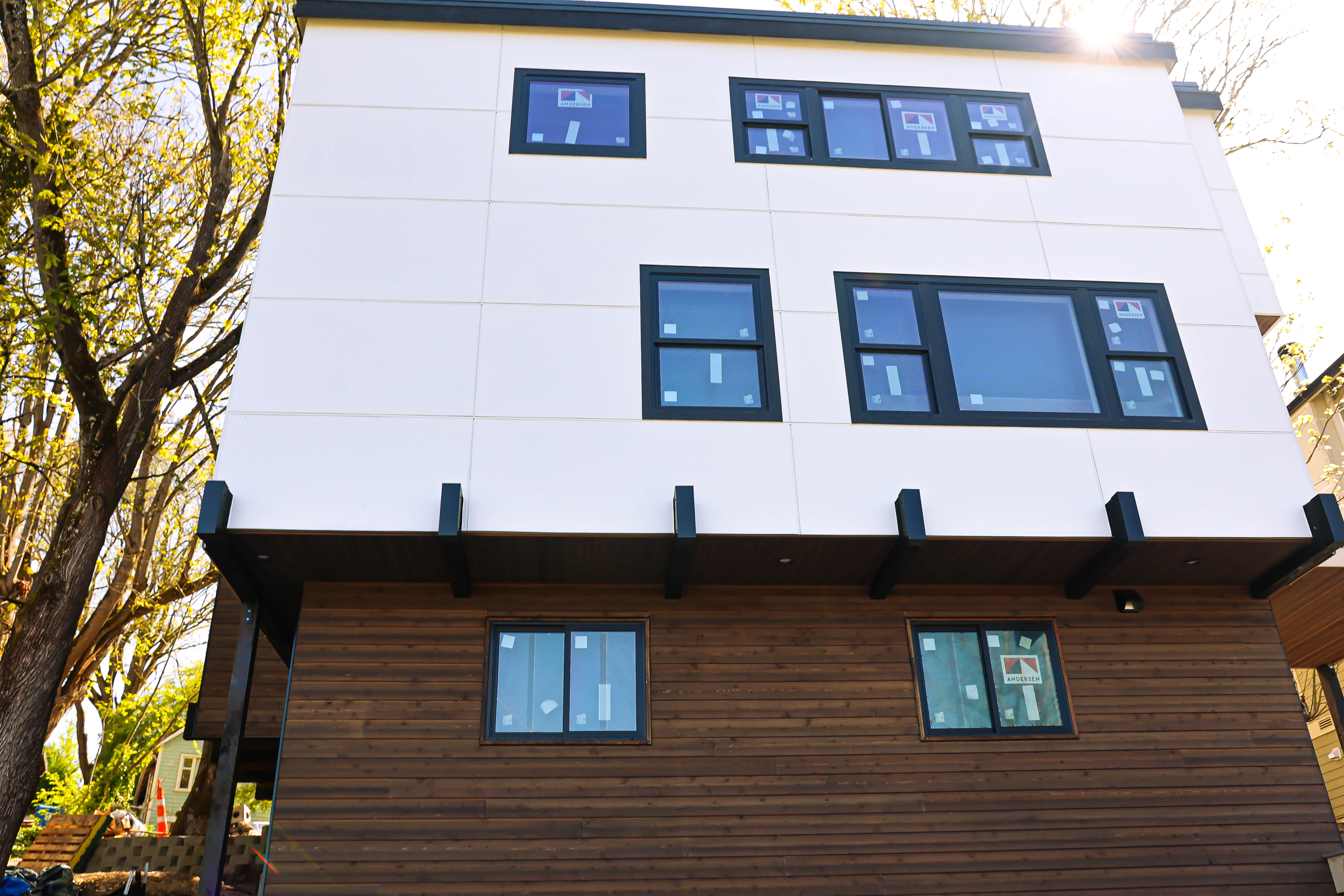 Finished siding detail